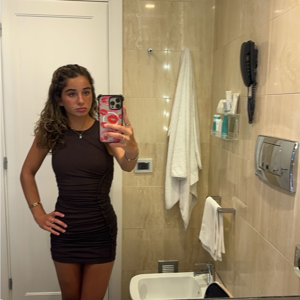 Dynamite Brown Mini Dress